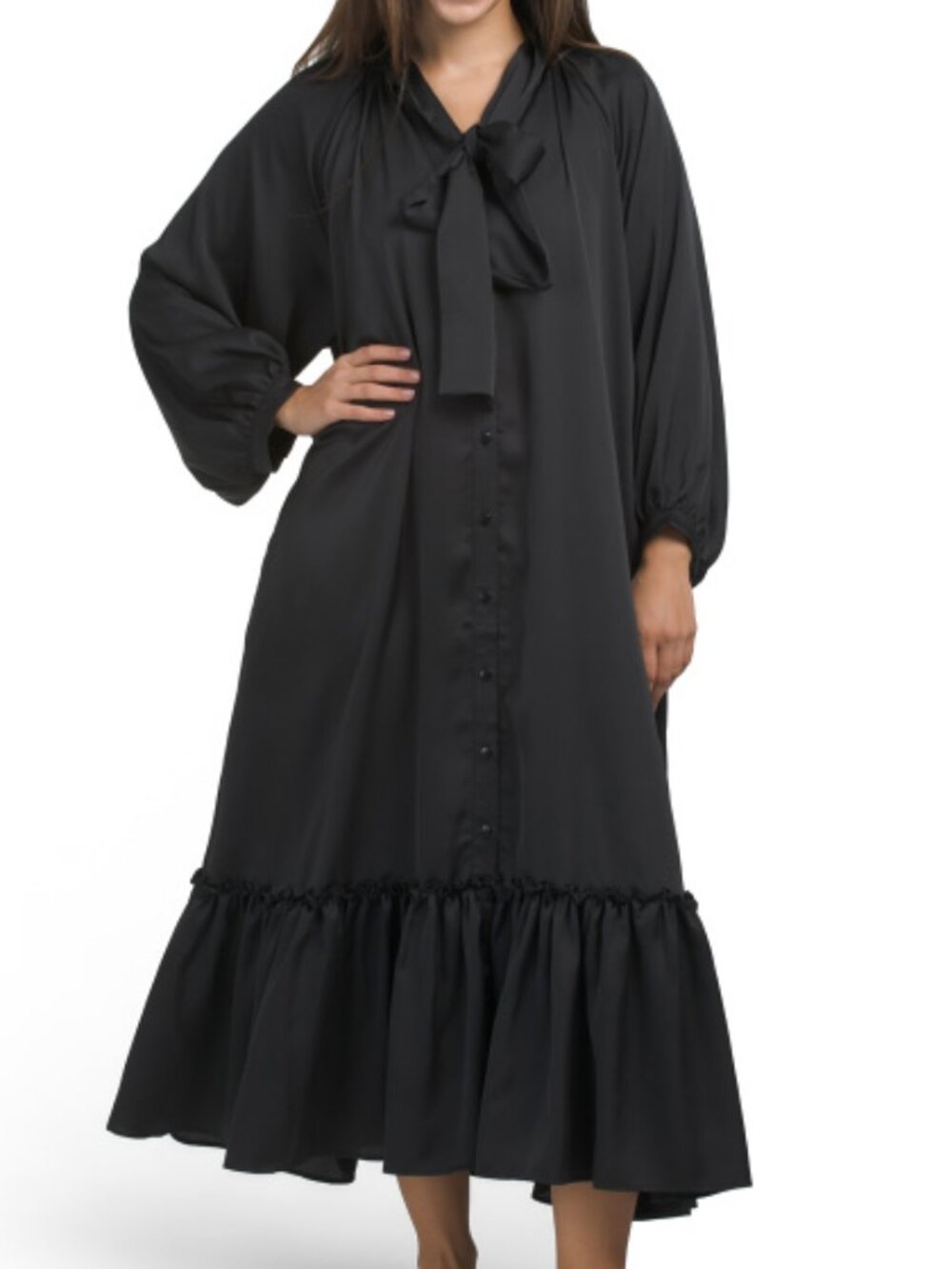 GOTTEX Cover-up Maxi Dress with Long Sleeves